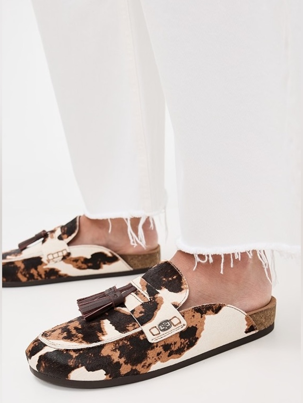 NWT Sam Edelman Astrid Tassel Mules Color: Brown Multi Sz 8,5 (no original box)